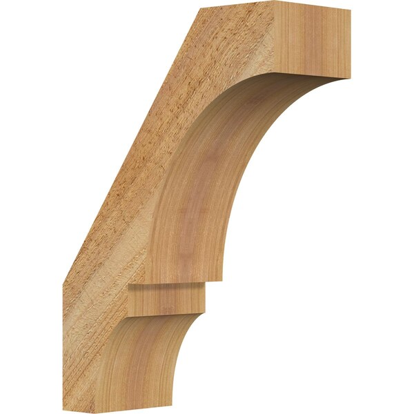 Ekena Millwork 4"W x 10"D x 14"H Balboa Rough Sawn Knee Brace, Western Red Cedar BRC04X10X14BOA00RWR - main